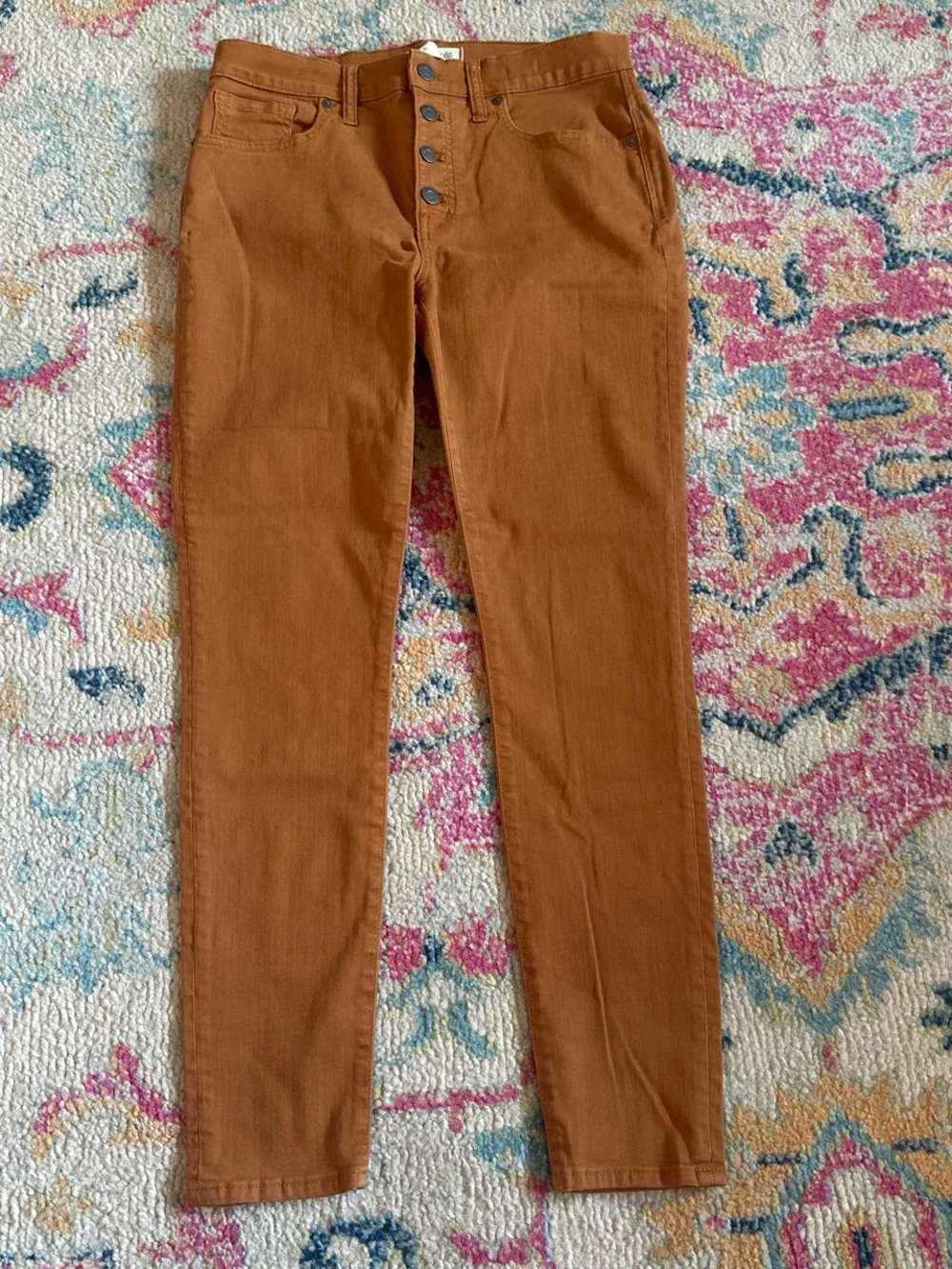 Madewell Women’s Burnt Orange skinny jeans